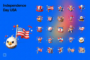 3D Independence Day USA, an Object Graphic by Pengedar Seni