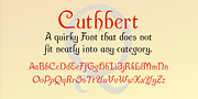 Cuthbert, a Font by Ingrimayne Type (Thumbnail 2 of 7)