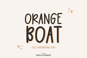 ORANGE BOAT Font