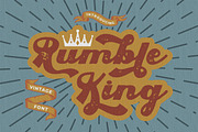 Rumble King - Vintage Script Font, a Script Font by PutraCetol Studio (Thumbnail 1 of 12)