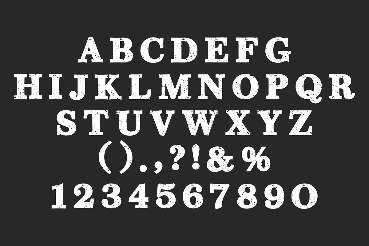 Vintage Cowboy Western Display Font, a Slab Serif Font by Fourteen Letter (Photo 6 of 7)