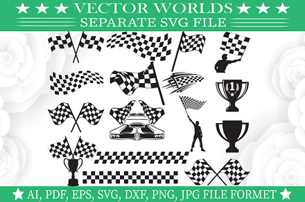 Race Flag Svg, Race, Play, Flag Svg, an Object Graphic by VectorWorlds