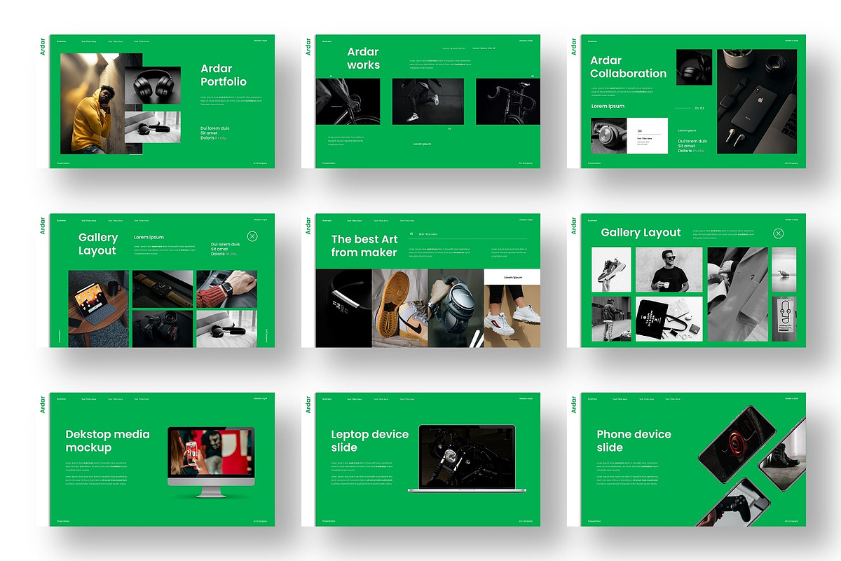 Ardar – Business PowerPoint, a Presentation Template by Dens Creative Studio (Photo 4 of 6)