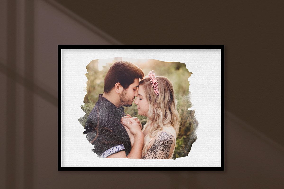 Watercolor squares photo masks, a Layer Style Add-On by BrownLeopard (Photo 3 of 8)