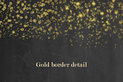 Gold confetti borders, a Pattern Graphic by Paper Farms (Thumbnail 4 of 5)