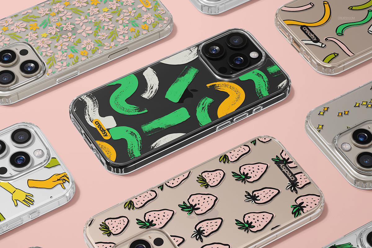 Phone 16 Pro Max Clear Case Mockup, an iPhone Mockup by creatsy5 (Photo 15 of 18)