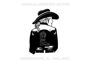 Rodeo Girl Vector