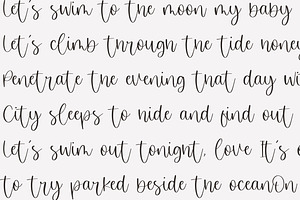 Misty Cloud Modern Calligraphy Font