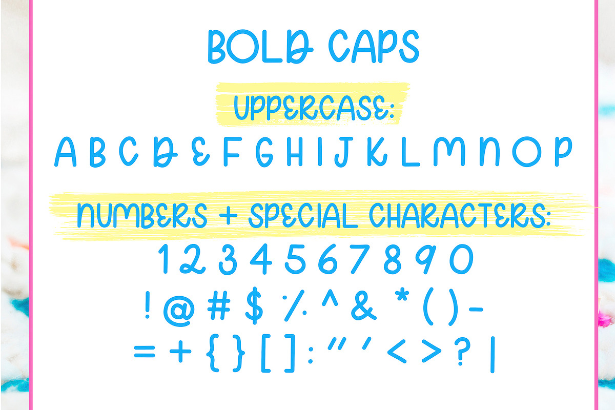 Bold Caps Handwritten Display Font preview 2