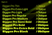 Biggan Pro, a Sans Serif Font by artism_design (Thumbnail 2 of 9)