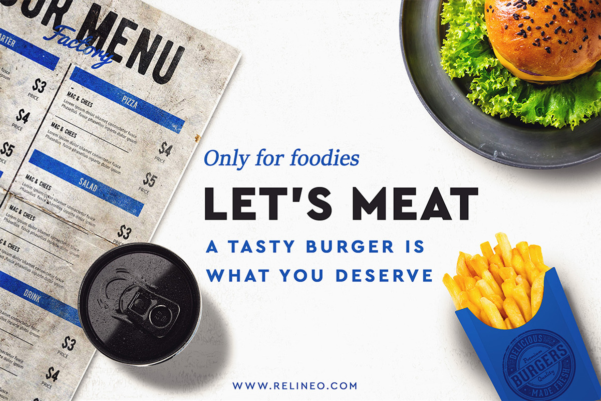 Mega Bundle Restaurant Scene Creator, a Product Mockup by relineo.mock-ups (Photo 7 of 8)