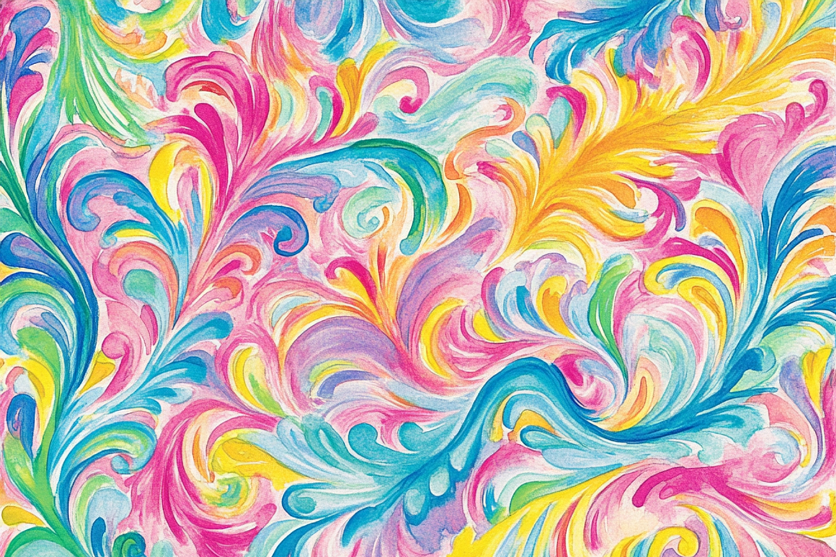 Bold Hippie Colorful Tie -Dye, a Pattern Graphic by Printable Treasure (Photo 7 of 7)
