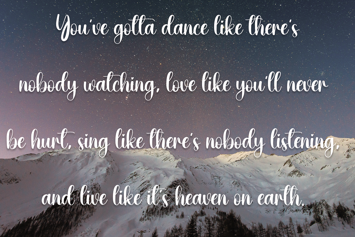 Dandelion | Script Font, a Script Font by Scratchones (Photo 7 of 8)