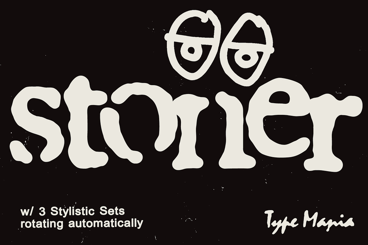 Stoner TM – Distressed Dynamic Font, a Serif Font by Type Mania (Photo 1 of 11)