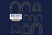 Elegant Art Deco 9 arches, a Decorative Illustration by Stanislav Kharchevskyi (Thumbnail 1 of 3)