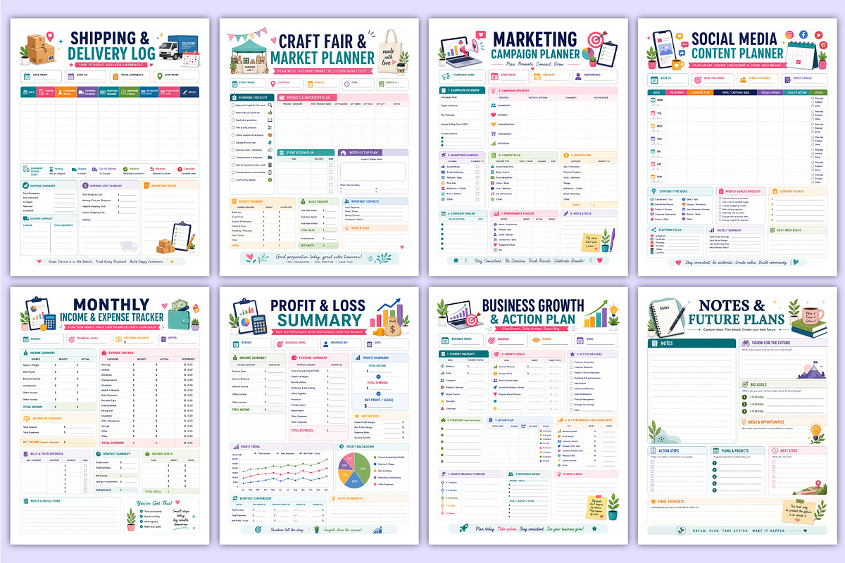 2027 Craft Seller Planner | Business, a Stationery Template by Mustafiz (Photo 4 of 4)