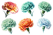Whimsical anyelier flower spring Cl, an Illustration by Designworld (Thumbnail 3 of 4)