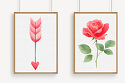 Red Valentine's Day Clipart, an Illustration by Libby Wishes (Thumbnail 4 of 7)