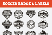 SOCCER BADGE & LABELS VOL1, a Branding & Logo Template by shazi (Thumbnail 1 of 18)