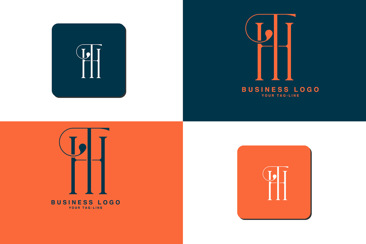 HT, TH, Abstract Logo design, a Branding & Logo Template by art_creater