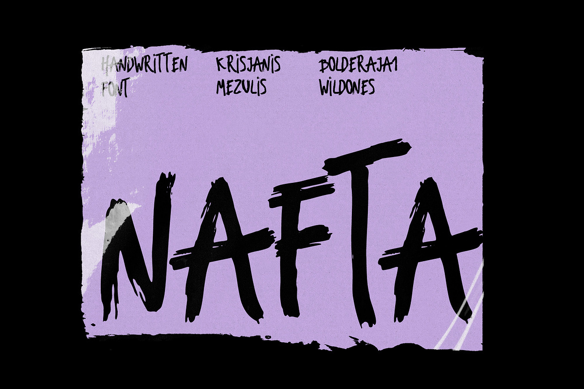 Nafta Light Marker Font, a Script Font by Bolderaja1 Studio (Photo 1 of 10)