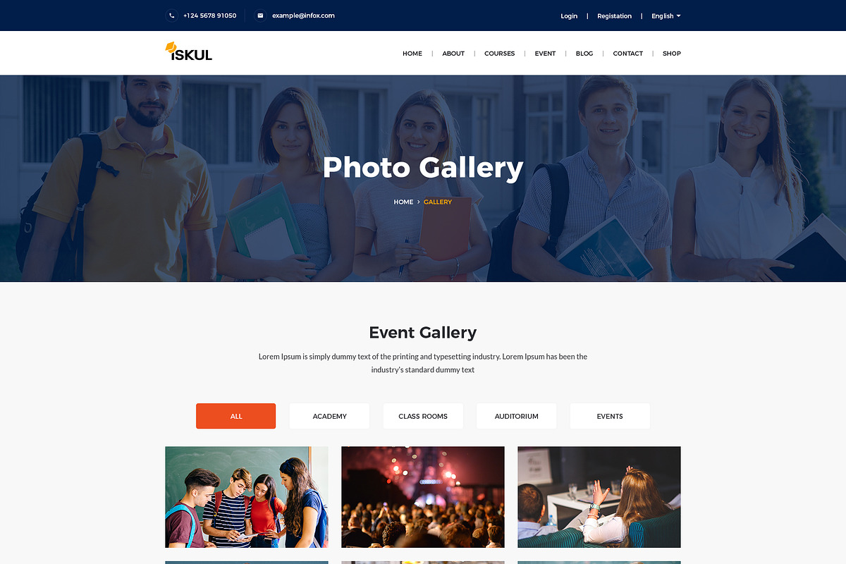ISKUL - Educational Website Template, a HTML Template by THESOFTKING (Photo 7 of 7)