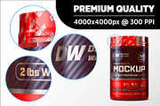 2lb Whey Protein Jar Mockup B2-Pro, a Packaging Mockup by Design Warlord (Thumbnail 12 of 16)