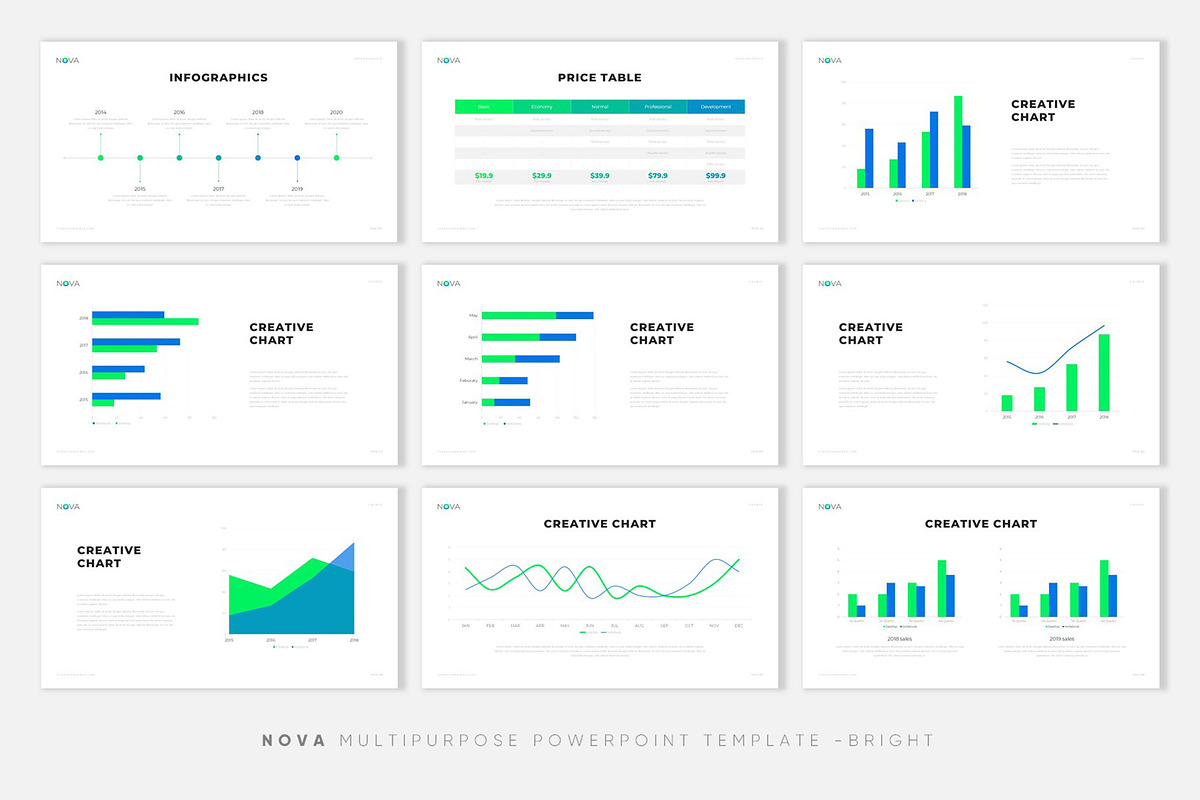 NOVA - Creative PowerPoint Template, a Presentation Template by PPTMORE