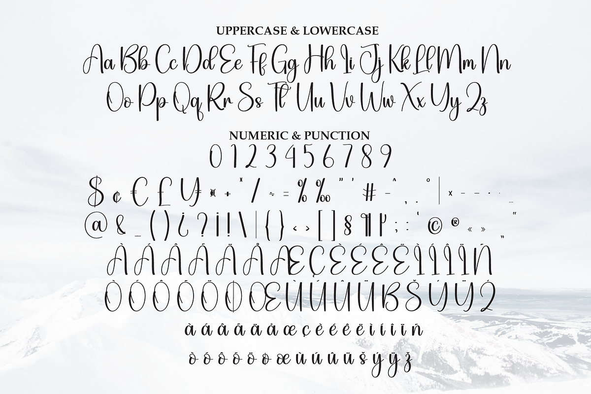 Snowsky | Script Font, a Handwritten Font by Scratchones (Photo 7 of 9)