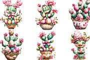 Whimsical Easter Cactus Clipart, an Illustration by Designking (Thumbnail 4 of 5)