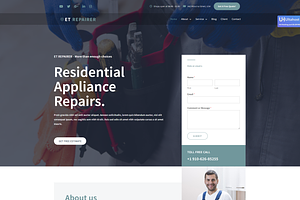 ET Repairer Onepage WordPress Theme