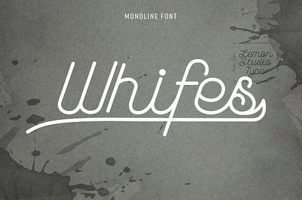 Whifes - Monoscript, a Script Font by Lemon Studio Type
