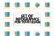 Puzzle infographics set, a Background Graphic by Janoj's Store (Thumbnail 1 of 2)