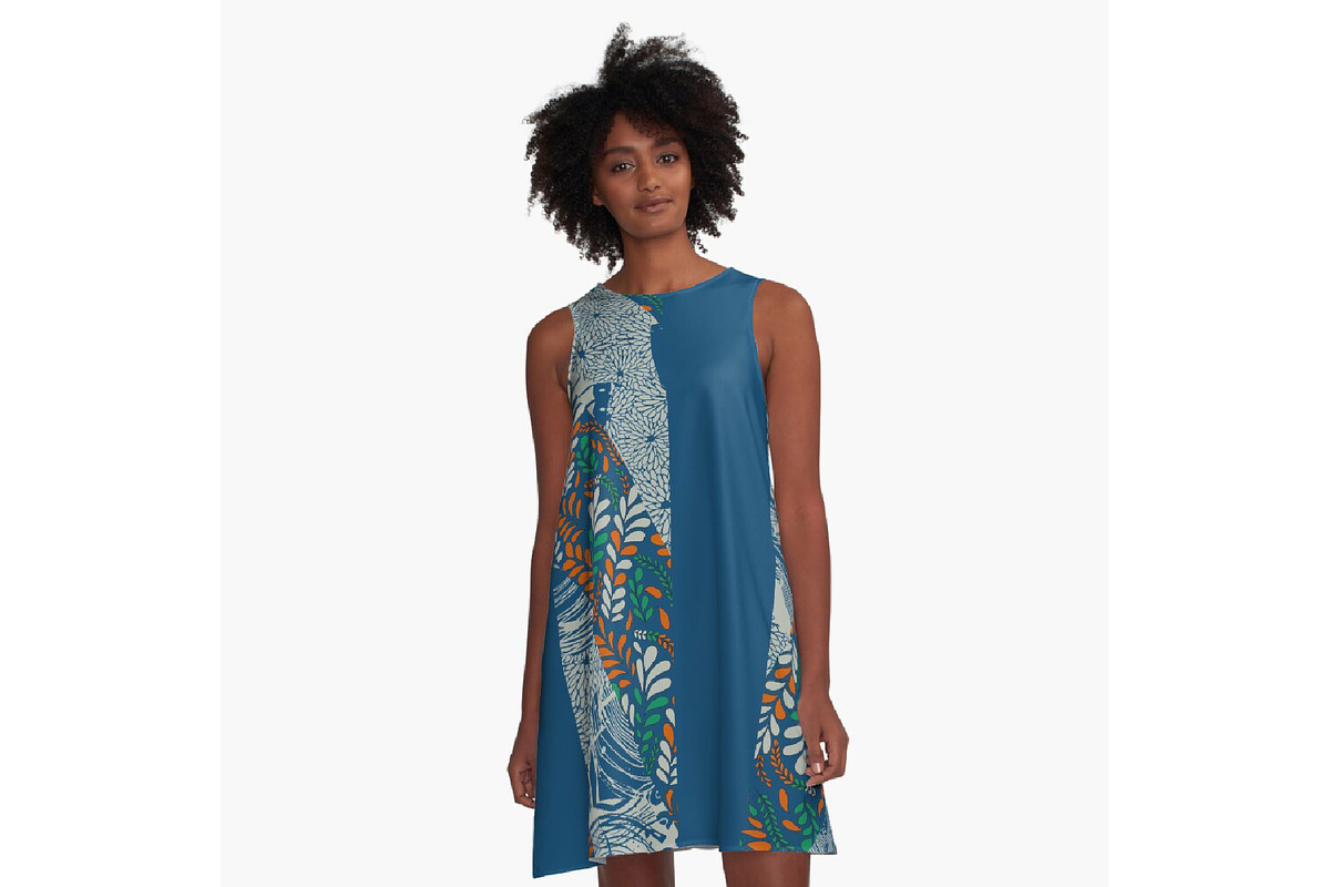 Edge of Botanica – Multi-Stripe, a Texture Illustration by kraalikaacreations (Photo 2 of 11)
