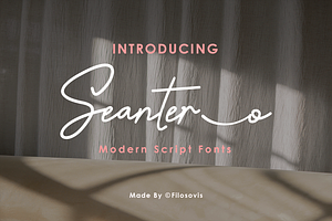 Seantero Modern Script Font