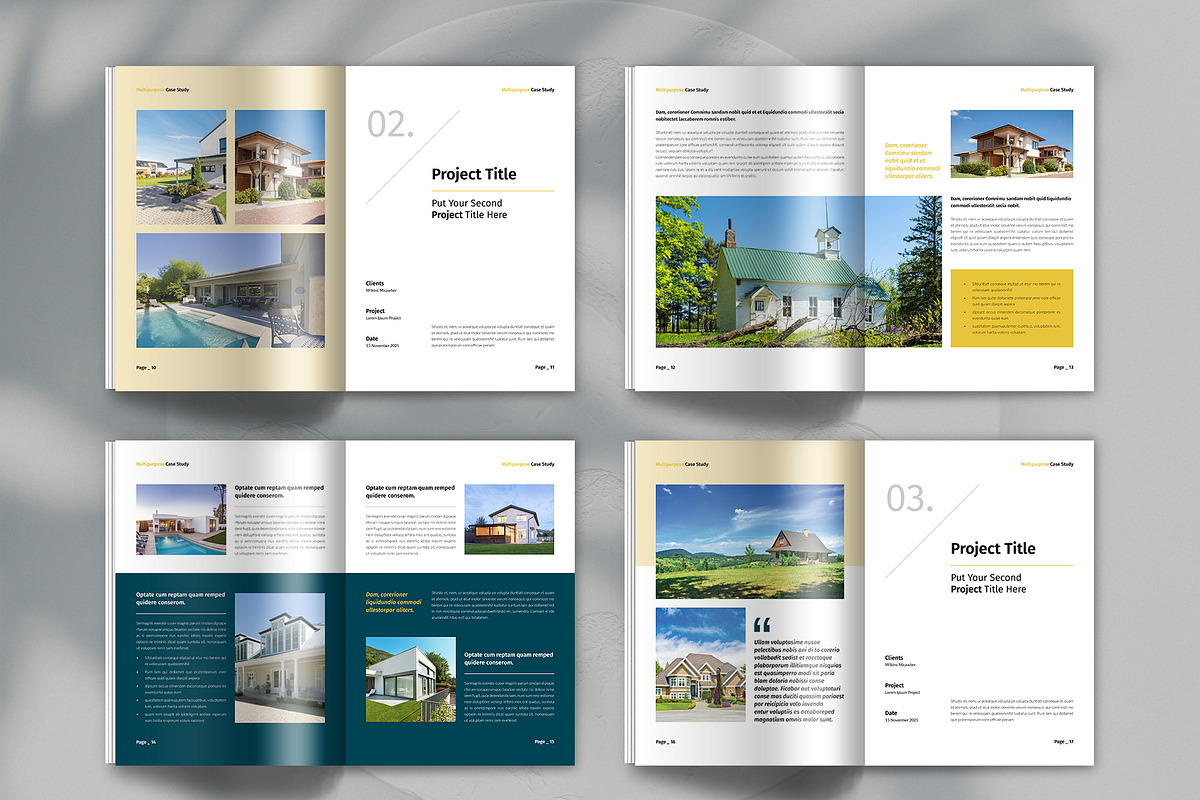 Architecture Case Study Brochure, a Brochure Template by Spark_Creative (Photo 14 of 16)