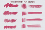 Procreate gouache brushes iBox, a Brush Add-On by ProcreateiBox (Thumbnail 5 of 9)