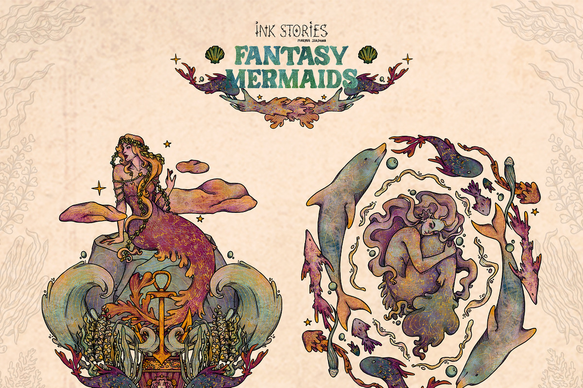 Fantasy Mermaids, a Person Illustration by Ink Stories (Photo 17 of 24)