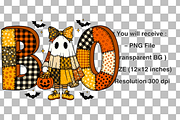 Retro Halloween Boo Png, a Graphic by Clipart Bloom (Thumbnail 2 of 2)