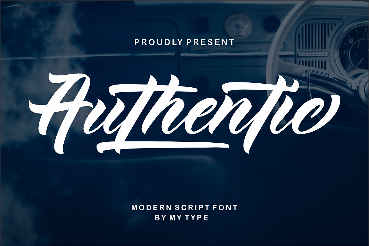 Authentic Script, a Script Font by Raffa Creative (Photo 1 of 7)