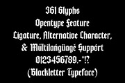 ED Smither - Blackletter typeface, a Blackletter Font by Emyself Design (Thumbnail 5 of 10)