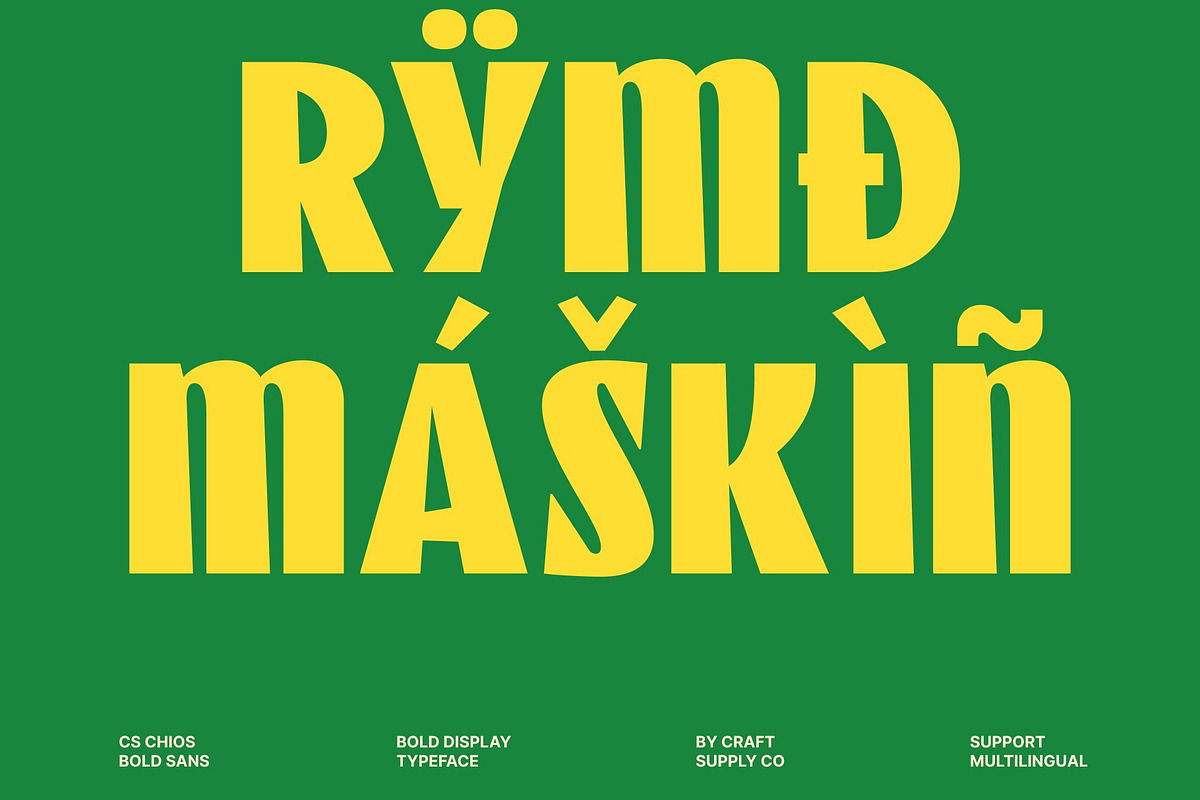 CS Chios – Bold Sans Serif, a Sans Serif Font by Craft Supply Co. (Photo 7 of 8)