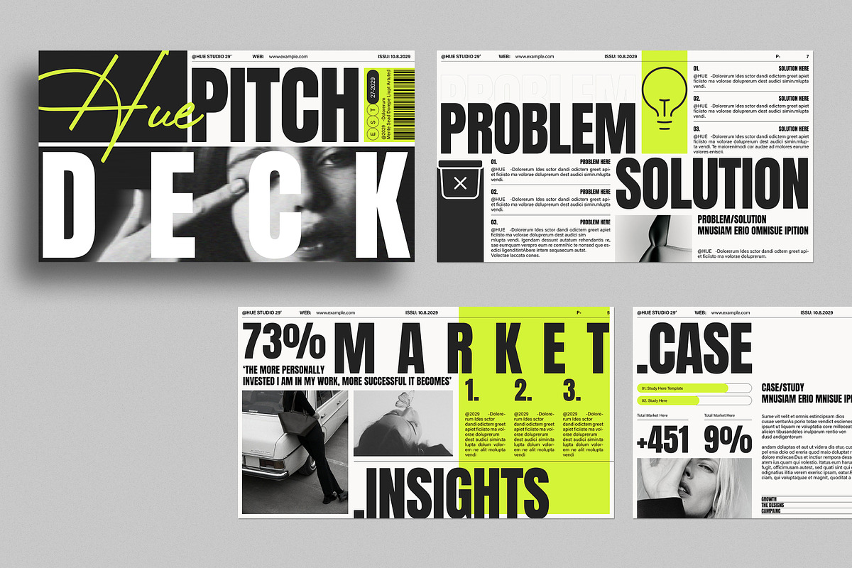 HUE | Pitch Deck Presentation, a Presentation Template by SlideStock (Photo 7 of 10)