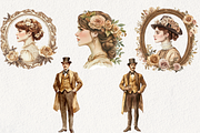 Victorian Gilt & Glamour Clipart, an Illustration by NadiaTheronArt (Thumbnail 3 of 4)