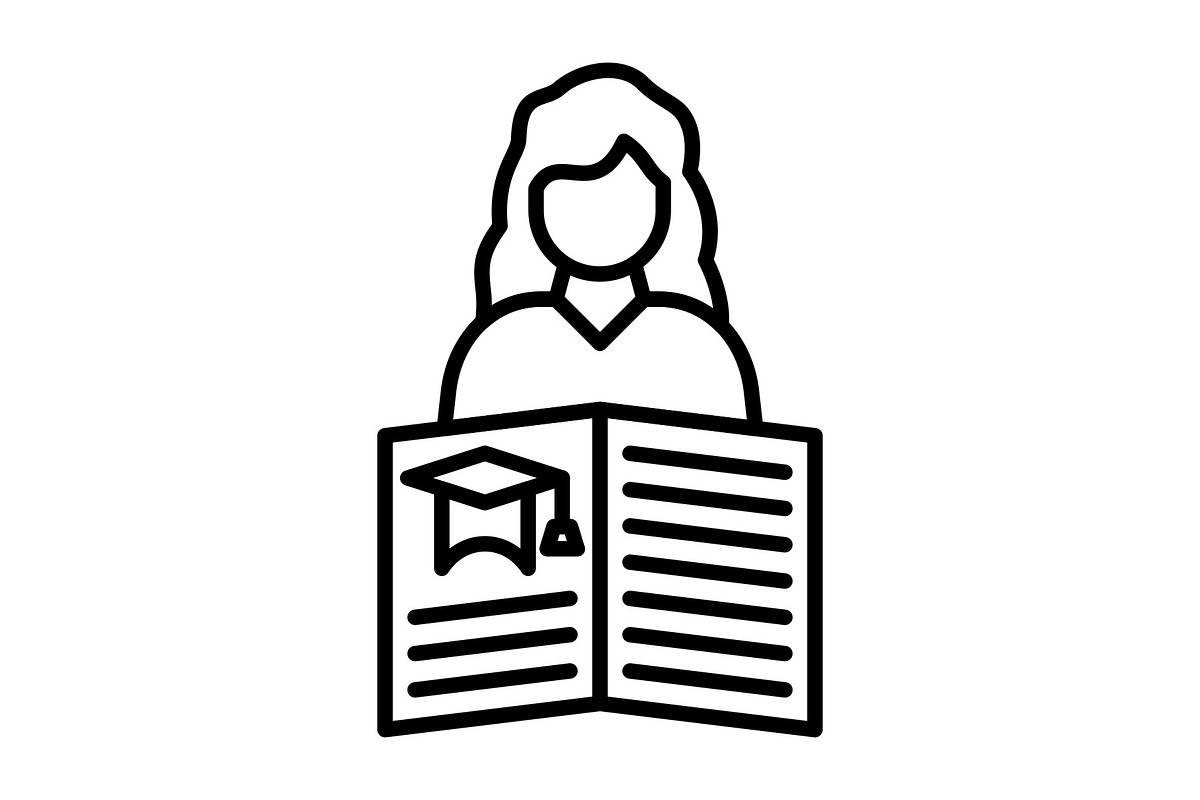 Self Learning Line Icon, an Outline Icon by Pexelpy (Photo 1 of 2)