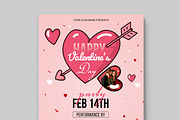 Valentine Flyer Layout, a Flyer Template by MightyDesign (Thumbnail 2 of 8)
