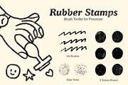 Rubber Stamps Brushes for Procreate, a Brush Add-On by Wink Brushes (Thumbnail 1 of 3)