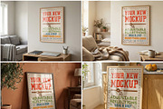 62 Poster Frame Mockup Bundle, a Mockup by DesignRocket (Thumbnail 4 of 14)