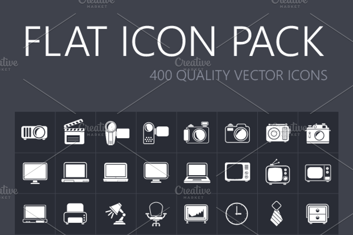 400 FLAT ICONS, an Icon by Vương Thành Chung (Photo 2 of 2)