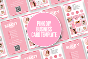 Business Card Template - Pink, a Business Card Template by SunshineStudioBoutique (Thumbnail 2 of 9)